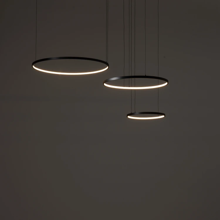 CIRCOLO POWER LED 11648 Nowodvorski Lighting Lampa sufitowa wisząca Czarny Biały Inspiracje Premium