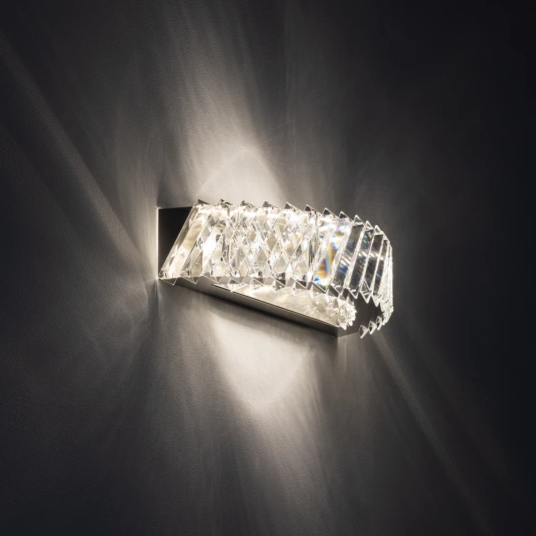 LUXORA LED 11710 Nowodvorski Lighting Lampa ścienna kinkiet Transparentny Nikiel Inspiracje Premium