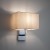 HOTEL MOOD 11780 Nowodvorski Lighting Lampa ścienna kinkiet Kremowy Chrom Inspiracje Premium