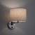 HOTEL MOOD 11781 Nowodvorski Lighting Lampa ścienna kinkiet regulowany z włącznikiem Kremowy Chrom Inspiracje Premium