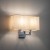 HOTEL MOOD 11784 Nowodvorski Lighting Lampa ścienna kinkiet Kremowy Chrom Inspiracje Premium