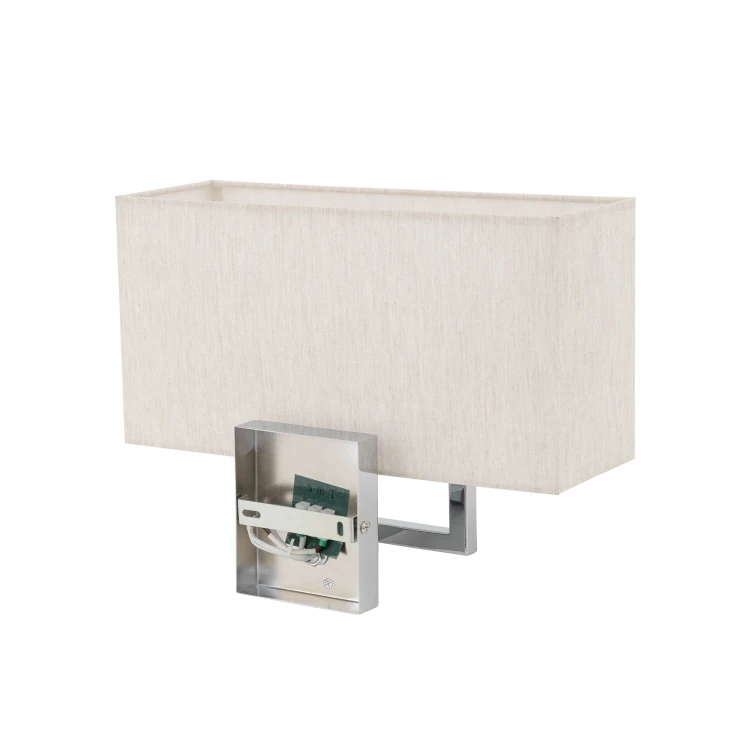 HOTEL MOOD 11784 Nowodvorski Lighting Lampa ścienna kinkiet Kremowy Chrom Inspiracje Premium