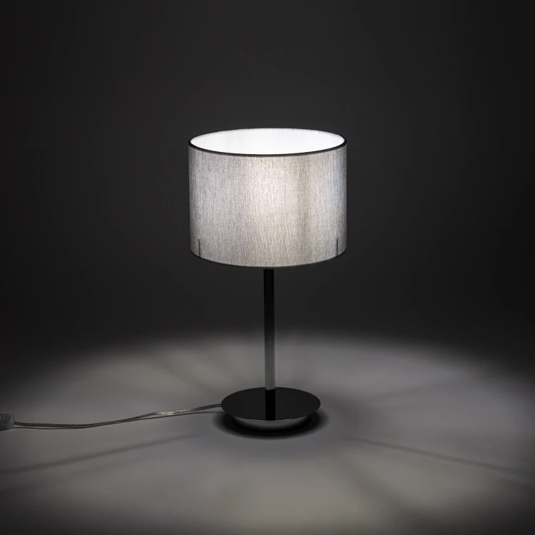 HOTEL MOOD 11786 Nowodvorski Lighting Lampa stołowa Szary Chrom Inspiracje Premium