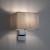 HOTEL MOOD 11787 Nowodvorski Lighting Lampa ścienna kinkiet Szary Chrom Inspiracje Premium
