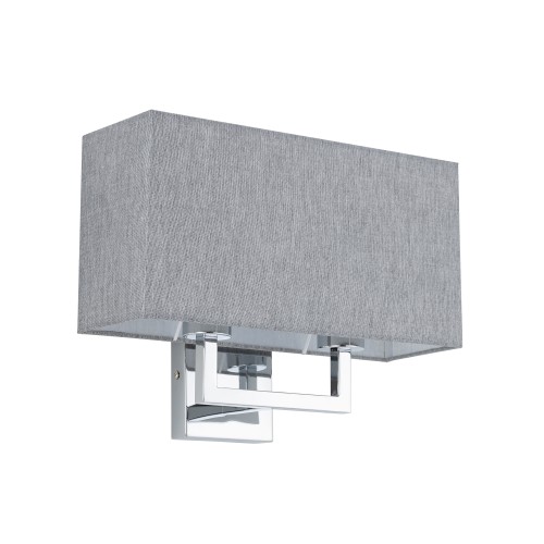 HOTEL MOOD 11792 Nowodvorski Lighting Lampa ścienna kinkiet Szary Chrom Inspiracje Premium