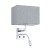 HOTEL MOOD LED 11793 Nowodvorski Lighting Lampa ścienna kinkiet regulowany z włącznikiem Szary Chrom Inspiracje Premium