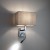 HOTEL MOOD LED 11793 Nowodvorski Lighting Lampa ścienna kinkiet regulowany z włącznikiem Szary Chrom Inspiracje Premium