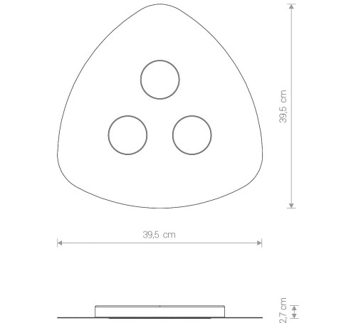 Lampa sufitowa Industrialna Loft ORGANIC III WHITE 8304 NOWODVORSKI Lighting 3x GX53 lampa oświetleniowa plafon nowoczesny do sypialni przedpokoju biały biała Inspiracje Premium