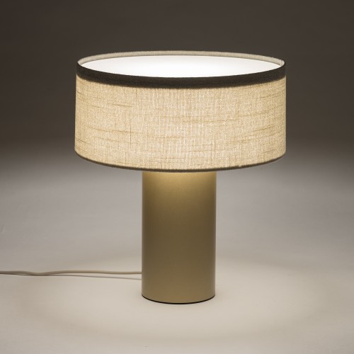 SANTANA C 12206 Nowodvorski Lighting Lampa stołowa Kremowy Szczotkowane złoto Inspiracje Premium