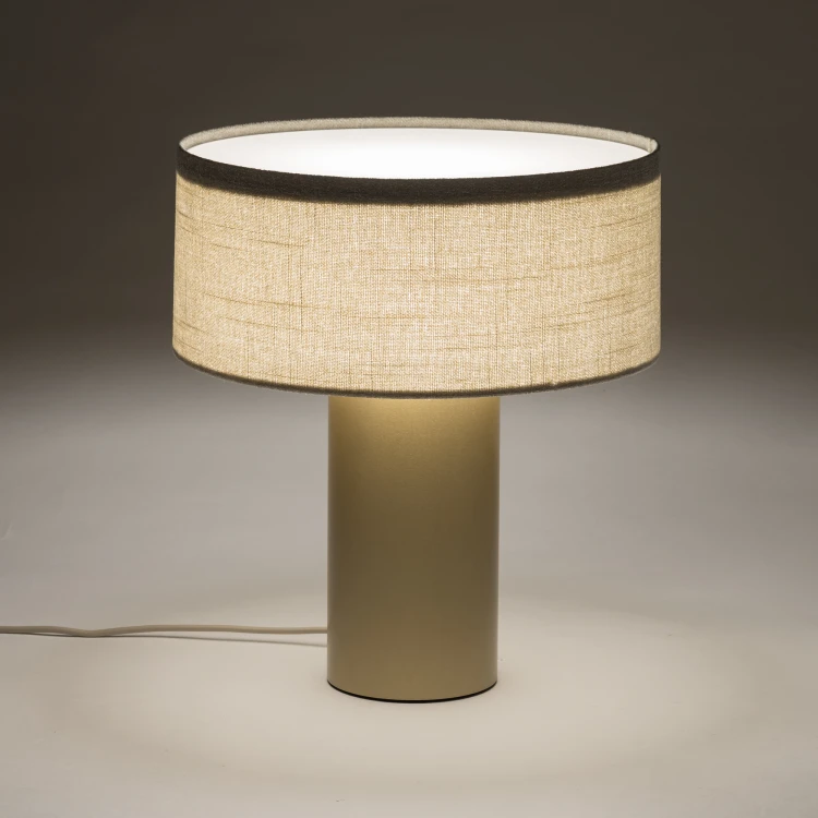 SANTANA C 12206 Nowodvorski Lighting Lampa stołowa Kremowy Szczotkowane złoto Inspiracje Premium