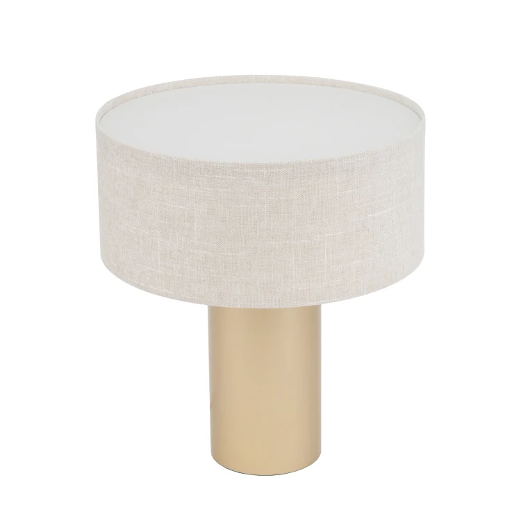 SANTANA C 12206 Nowodvorski Lighting Lampa stołowa Kremowy Szczotkowane złoto Inspiracje Premium