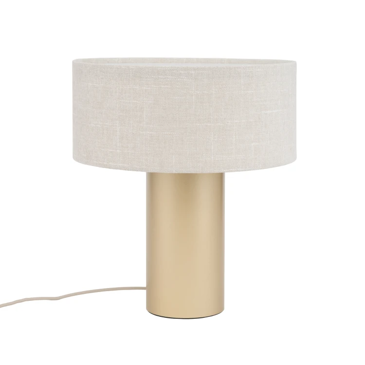 SANTANA C 12206 Nowodvorski Lighting Lampa stołowa Kremowy Szczotkowane złoto Inspiracje Premium