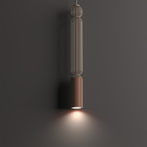 SINGLES A 12193 Nowodvorski Lighting Lampa sufitowa wisząca Beżowy Terakota Inspiracje Premium