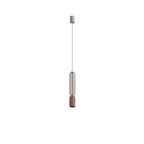 SINGLES B 12198 Nowodvorski Lighting Lampa sufitowa wisząca Beżowy Terakota Inspiracje Premium