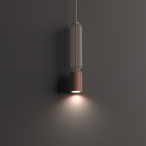 SINGLES B 12198 Nowodvorski Lighting Lampa sufitowa wisząca Beżowy Terakota Inspiracje Premium