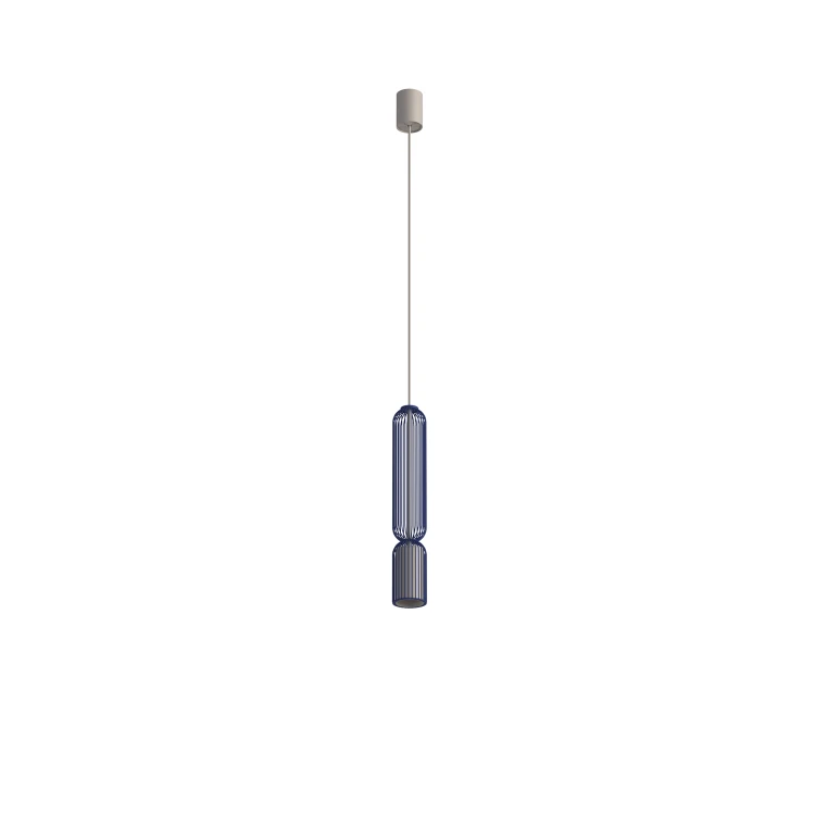 SINGLES B 12202 Nowodvorski Lighting Lampa sufitowa wisząca Granatowy Beżowy Inspiracje Premium