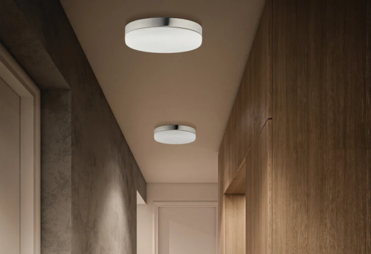 Lampa sufitowa Industrialna Loft KASAI CHROM 9490 NOWODVORSKI Lighting 2xE27 oświetleniowa plafon nowoczesny do kuchni korytarza biały biała chrom szkło metal Inspiracje Premium