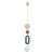 DROPS COLOR B 11195 Nowodvorski Lighting Lampa sufitowa wisząca Szary błękit Beżowy Inspiracje Premium