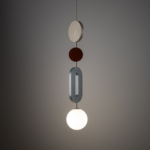 DROPS COLOR B 11195 Nowodvorski Lighting Lampa sufitowa wisząca Szary błękit Beżowy Inspiracje Premium