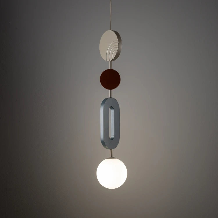 DROPS COLOR B 11195 Nowodvorski Lighting Lampa sufitowa wisząca Szary błękit Beżowy Inspiracje Premium