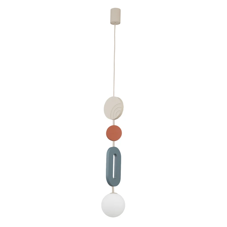 DROPS COLOR B 11195 Nowodvorski Lighting Lampa sufitowa wisząca Szary błękit Beżowy Inspiracje Premium
