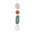DROPS COLOR B 11195 Nowodvorski Lighting Lampa sufitowa wisząca Szary błękit Beżowy Inspiracje Premium