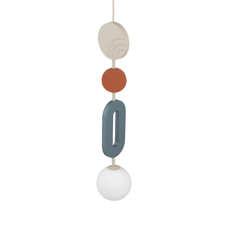 DROPS COLOR B 11195 Nowodvorski Lighting Lampa sufitowa wisząca Szary błękit Beżowy Inspiracje Premium