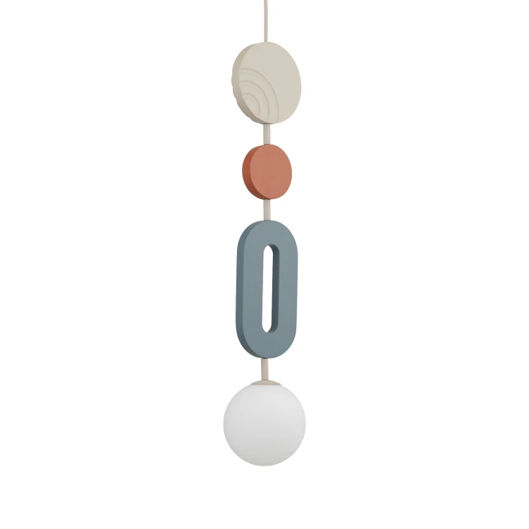 DROPS COLOR B 11195 Nowodvorski Lighting Lampa sufitowa wisząca Szary błękit Beżowy Inspiracje Premium