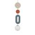 DROPS COLOR B 11195 Nowodvorski Lighting Lampa sufitowa wisząca Szary błękit Beżowy Inspiracje Premium