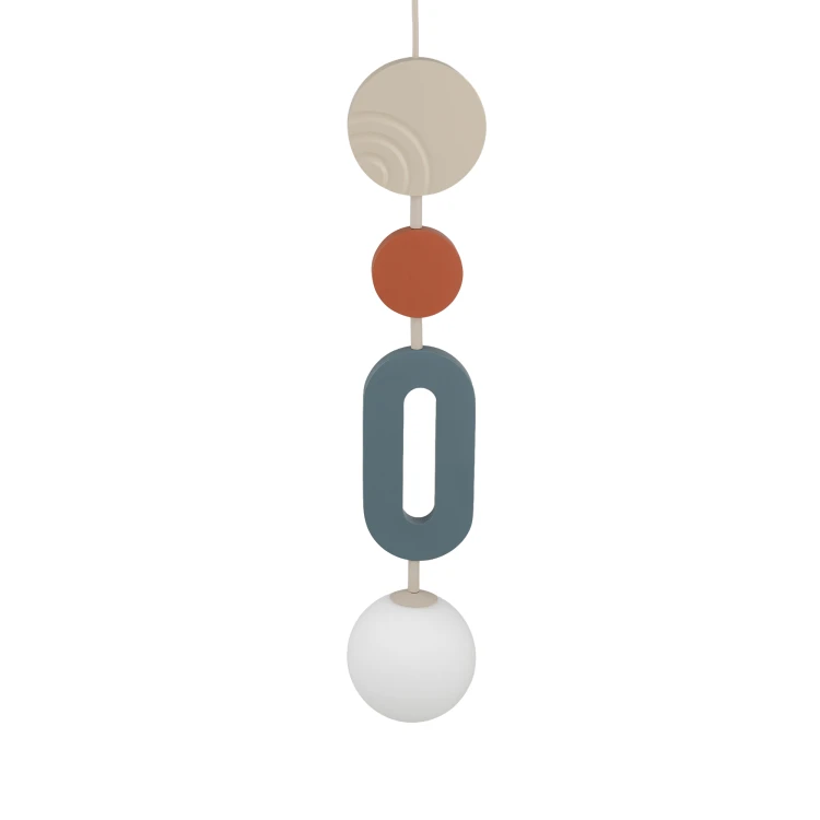 DROPS COLOR B 11195 Nowodvorski Lighting Lampa sufitowa wisząca Szary błękit Beżowy Inspiracje Premium