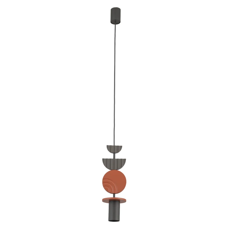 DROPS COLOR C 11196 Nowodvorski Lighting Lampa sufitowa wisząca Jedwabisty grafit Terakota Inspiracje Premium