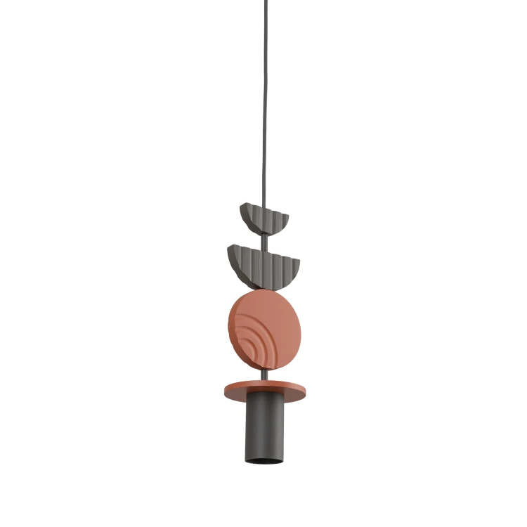DROPS COLOR C 11196 Nowodvorski Lighting Lampa sufitowa wisząca Jedwabisty grafit Terakota Inspiracje Premium