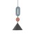 DROPS COLOR F 12098 Nowodvorski Lighting Lampa sufitowa wisząca Szary błękit Jedwabisty grafit Inspiracje Premium