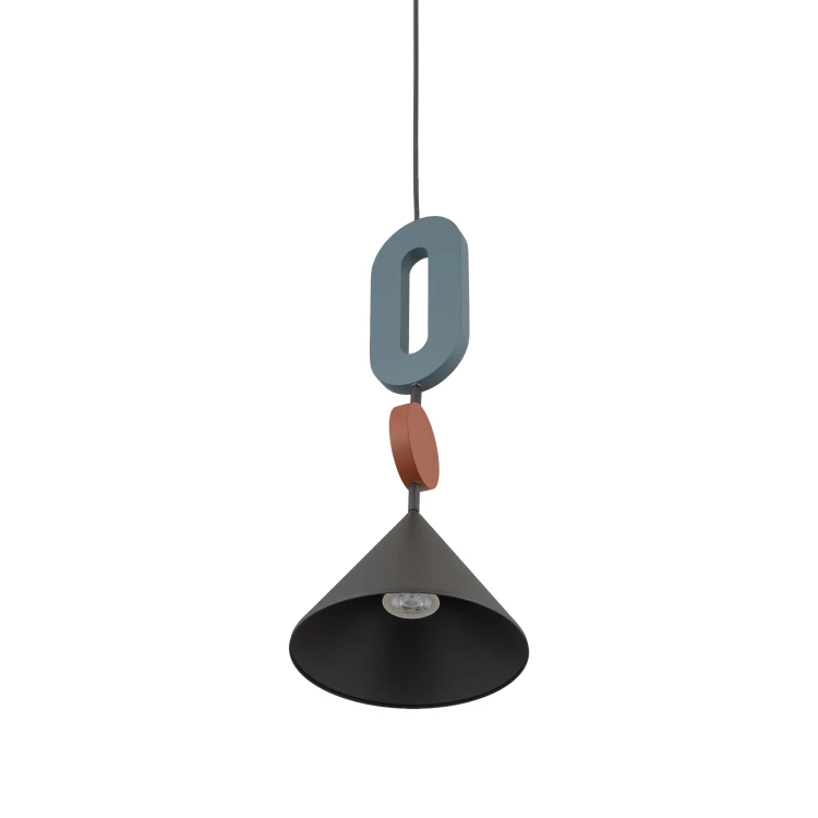 DROPS COLOR F 12098 Nowodvorski Lighting Lampa sufitowa wisząca Szary błękit Jedwabisty grafit Inspiracje Premium