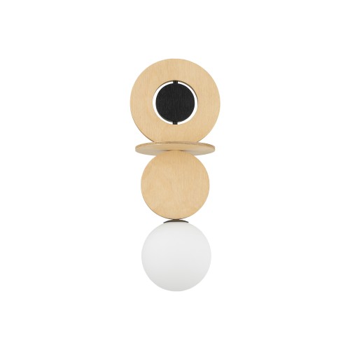 CAMELEON DROPS WOOD A 12426 Nowodvorski Lighting Klosz Naturalne drewno Czarny Inspiracje Premium
