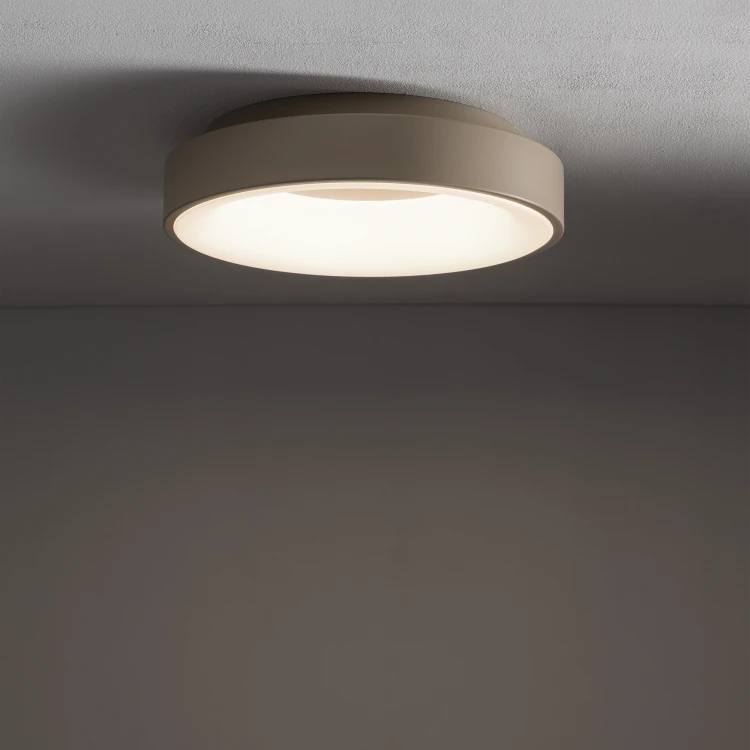 NIKKI ROUND LED 12364 Nowodvorski Lighting Lampa sufitowa plafon Beżowy Inspiracje Premium