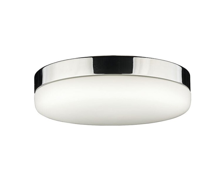 Lampa sufitowa z czujnikiem Industrialna Loft KASAI CHROME SENSOR 8827 NOWODVORSKI Lighting 2xE27 oświetleniowa plafon z czujnikiem ruchu i zmierzchu nowoczesny do kuchni korytarza biały srebrny szkło stal chromowana Inspiracje Premium