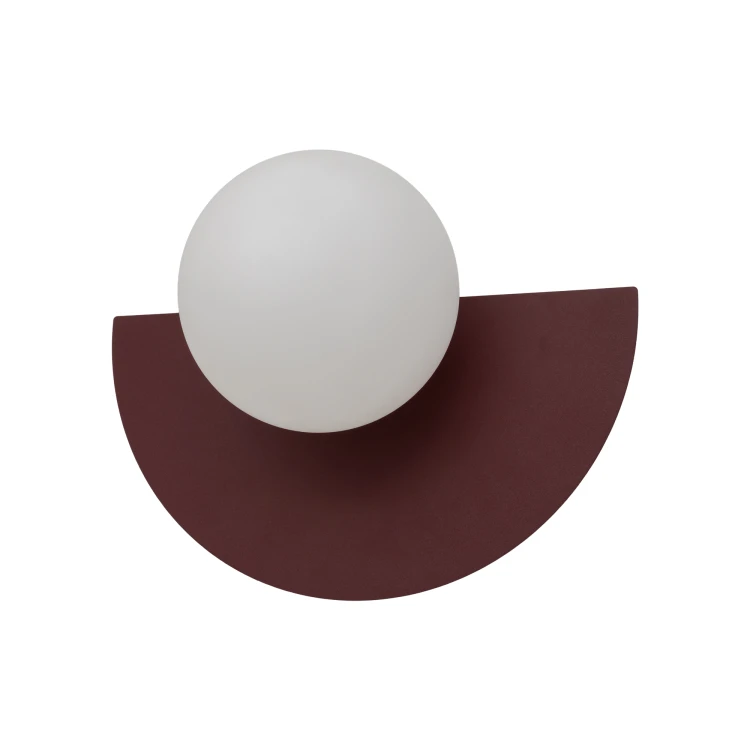 SATURN S 12602 Nowodvorski Lighting Lampa ścienna kinkiet Burgundowy Biały Inspiracje Premium