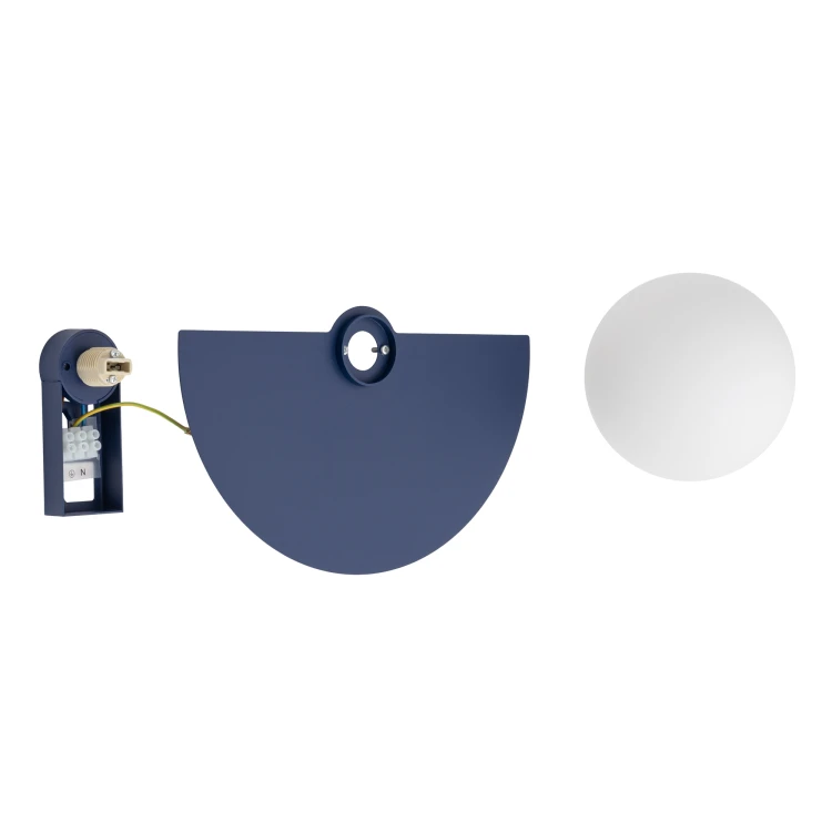 SATURN S 12601 Nowodvorski Lighting Lampa ścienna kinkiet Granatowy Biały Inspiracje Premium
