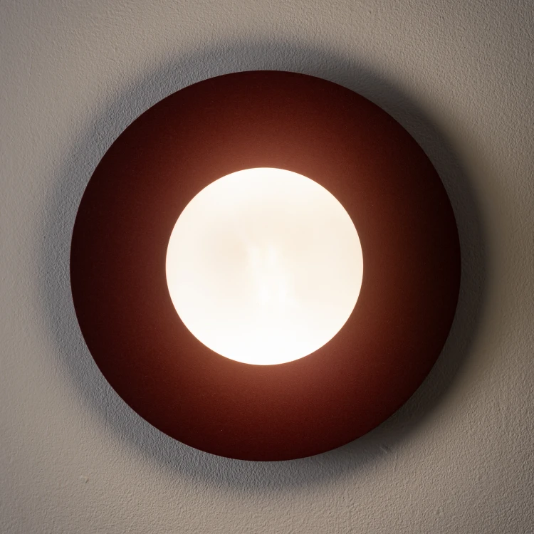 SATURN M 12441 Nowodvorski Lighting Lampa ścienna kinkiet Burgundowy Biały Inspiracje Premium