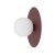 SATURN M 12441 Nowodvorski Lighting Lampa ścienna kinkiet Burgundowy Biały Inspiracje Premium