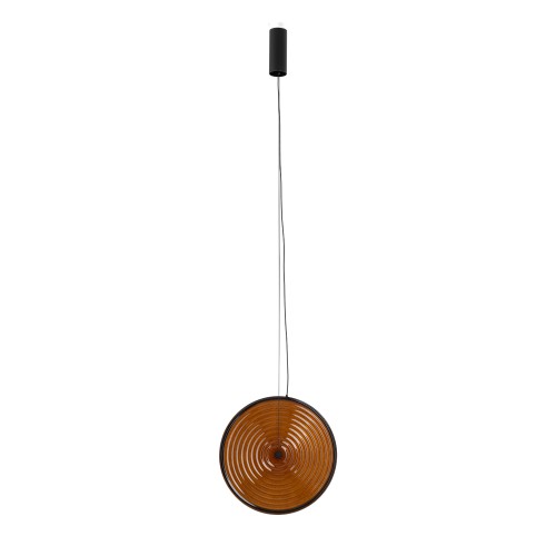 AURA LED 12233 Nowodvorski Lighting Lampa sufitowa wisząca Transparentny bursztynowy Czarny Inspiracje Premium