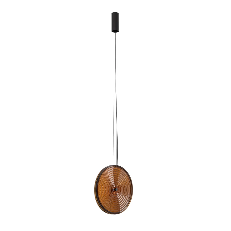 AURA LED 12233 Nowodvorski Lighting Lampa sufitowa wisząca Transparentny bursztynowy Czarny Inspiracje Premium