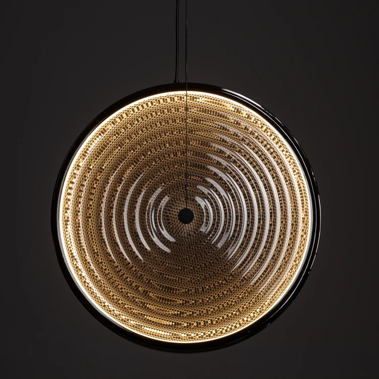 AURA LED 12231 Nowodvorski Lighting Lampa sufitowa wisząca Dymiony Czarny Inspiracje Premium