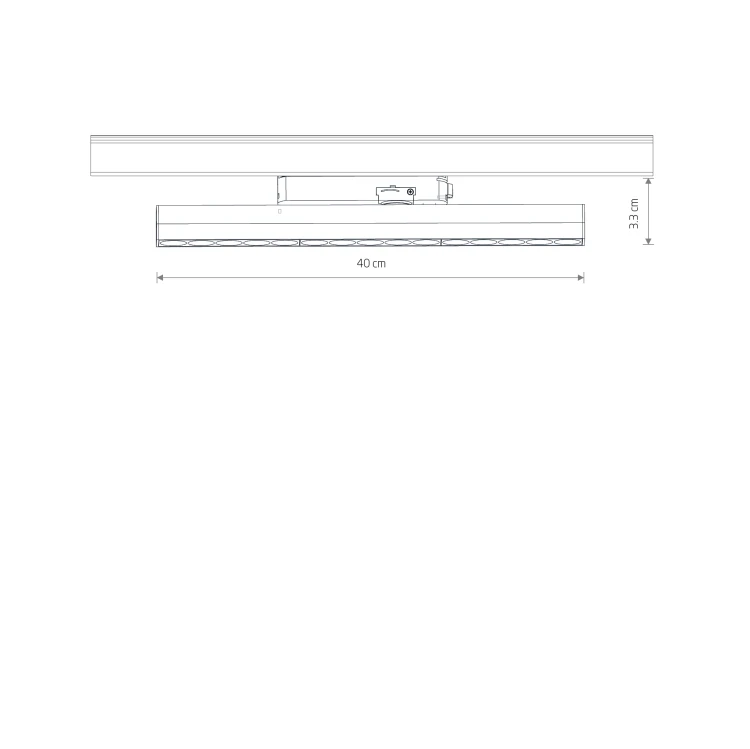 PROFILE LINE LED 20W 12400 Nowodvorski Lighting Lampa do szynoprzewodu System szynowy 1-obwodowy Profile Czarny Inspiracje Premium