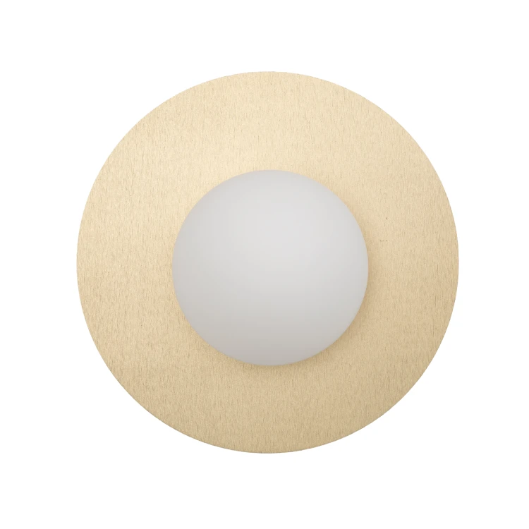 SATURN M 12604 Nowodvorski Lighting Lampa ścienna kinkiet Szczotkowane złoto Biały Inspiracje Premium