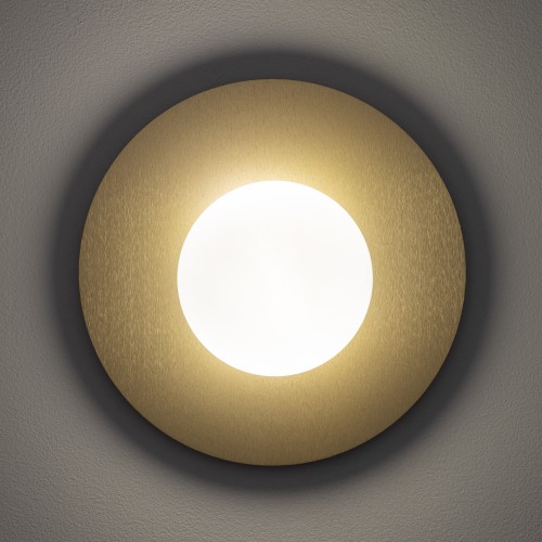 SATURN M 12604 Nowodvorski Lighting Lampa ścienna kinkiet Szczotkowane złoto Biały Inspiracje Premium