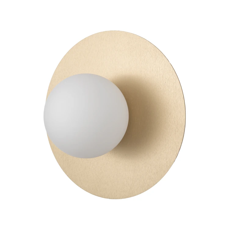 SATURN M 12604 Nowodvorski Lighting Lampa ścienna kinkiet Szczotkowane złoto Biały Inspiracje Premium