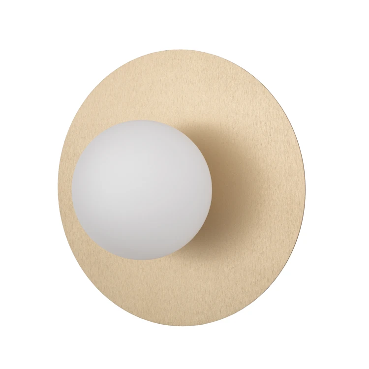 SATURN M 12604 Nowodvorski Lighting Lampa ścienna kinkiet Szczotkowane złoto Biały Inspiracje Premium