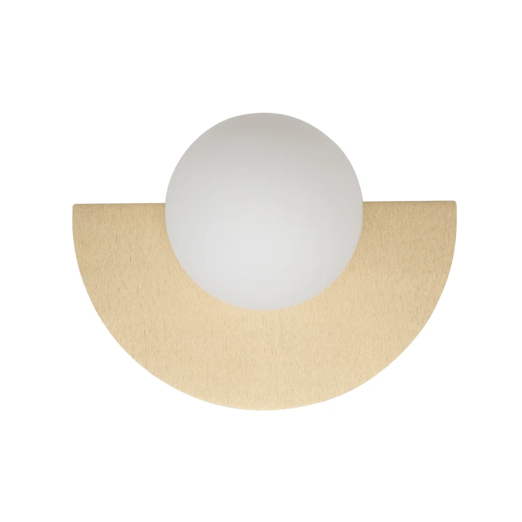 SATURN S 12598 Nowodvorski Lighting Lampa ścienna kinkiet Szczotkowane złoto Biały Inspiracje Premium